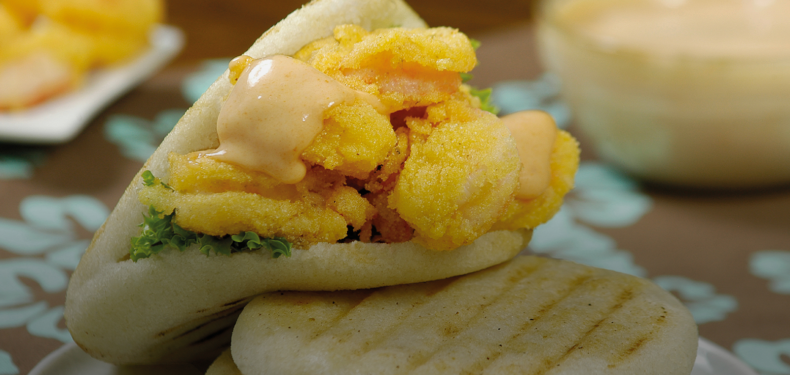 Arepa de Camarones Apanados