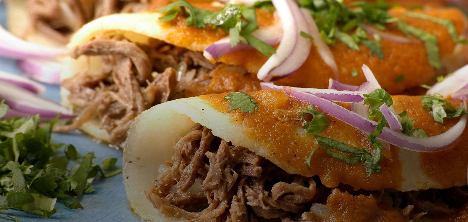 Enchiladas de Carne y Salsa Roja