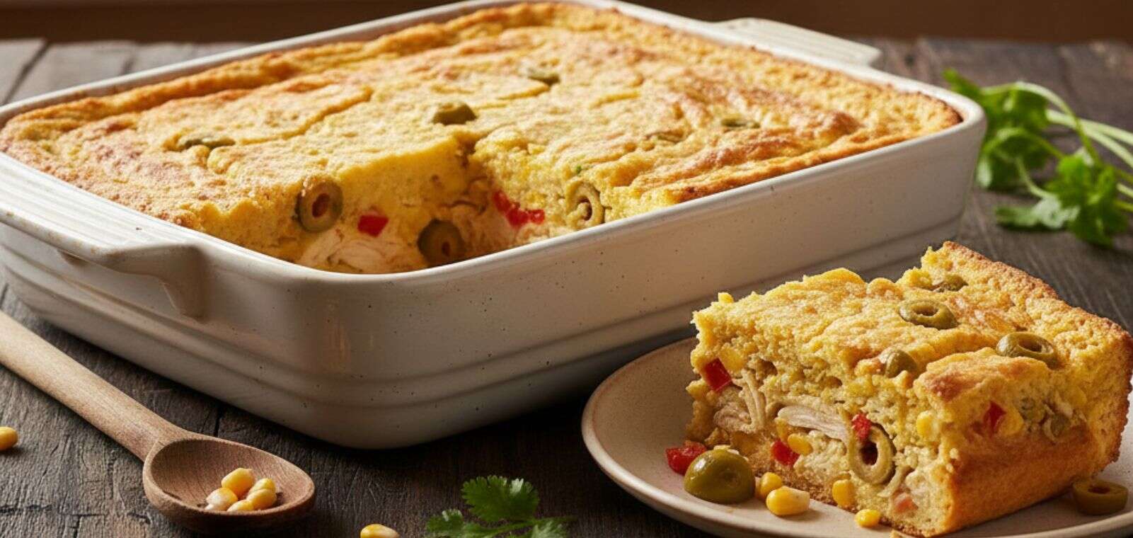 Pastel de Pollo y Maíz