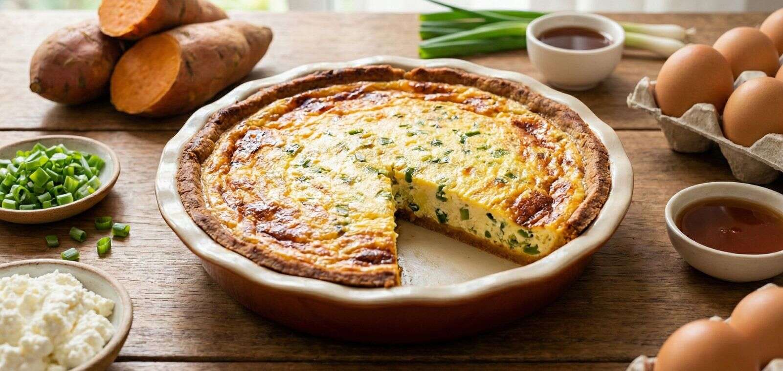 Tartaleta Tipo Quiche con Base de Batata