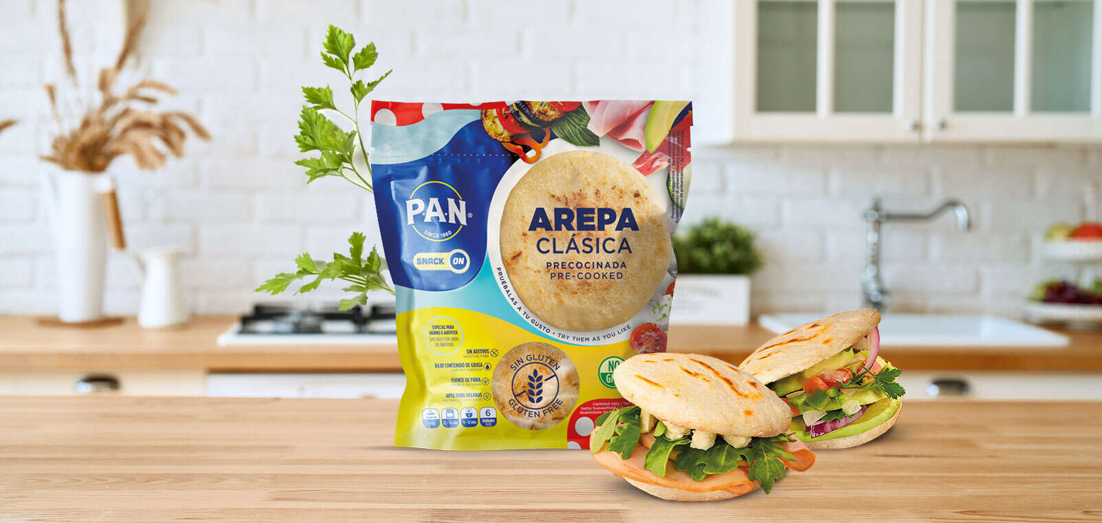 Arepa de Pavo y Feta
