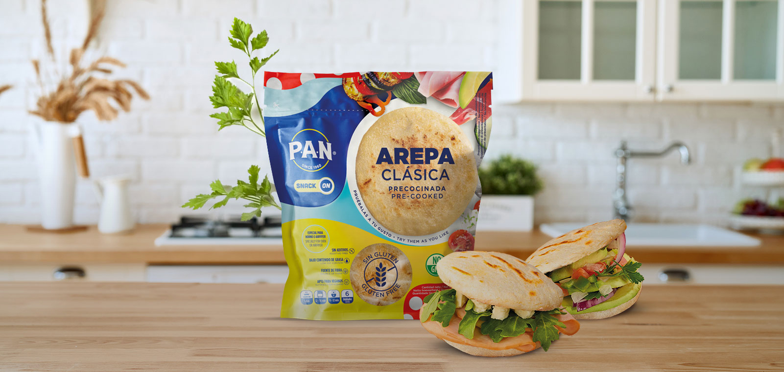 Arepa de Pavo y Feta
