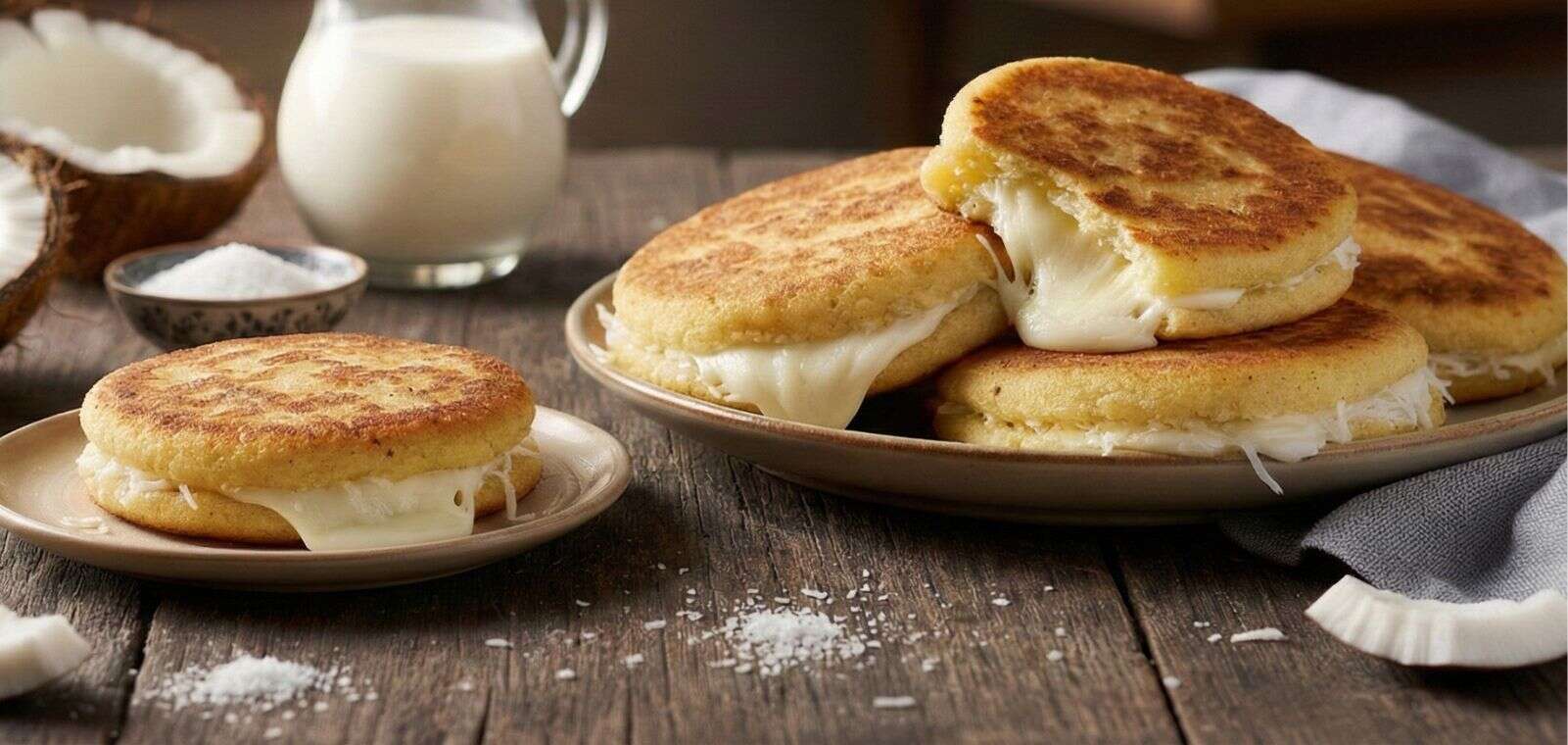 Arepitas con Coco y Queso