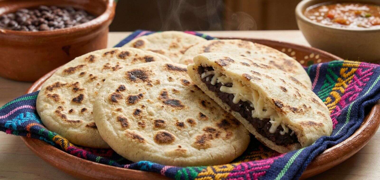 Gorditas Rellenas de Frijoles