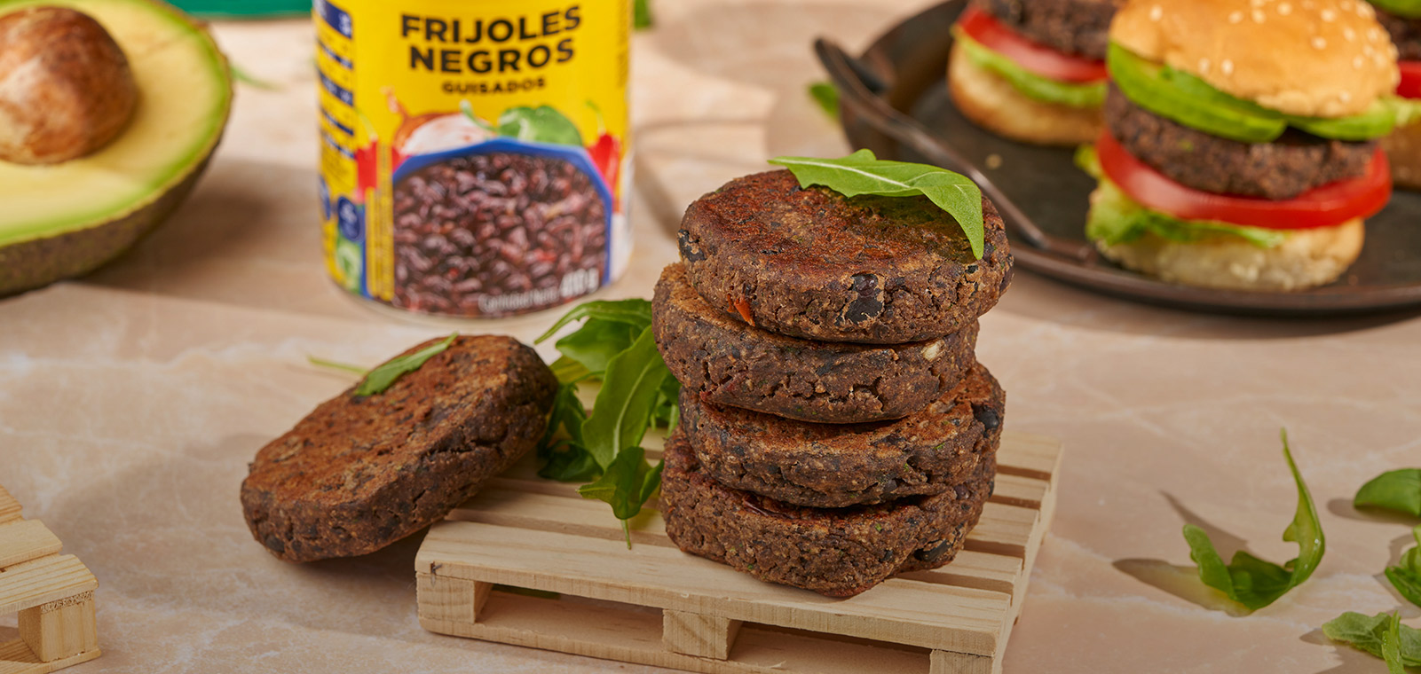 Hamburguesa de Frijoles Negros Gust· By P.a.n.