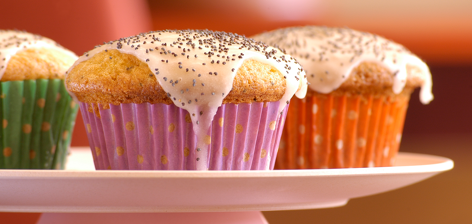 Muffins de Naranja con Semillas de Amapola